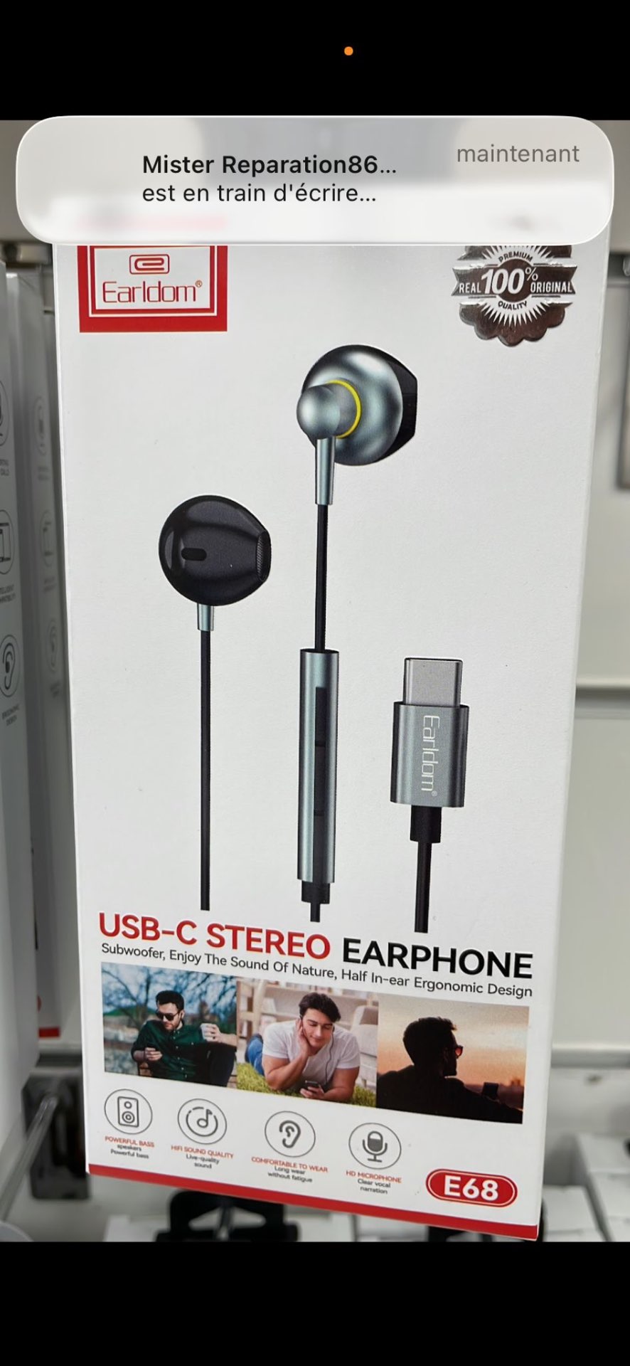 Écouteurs USB-C